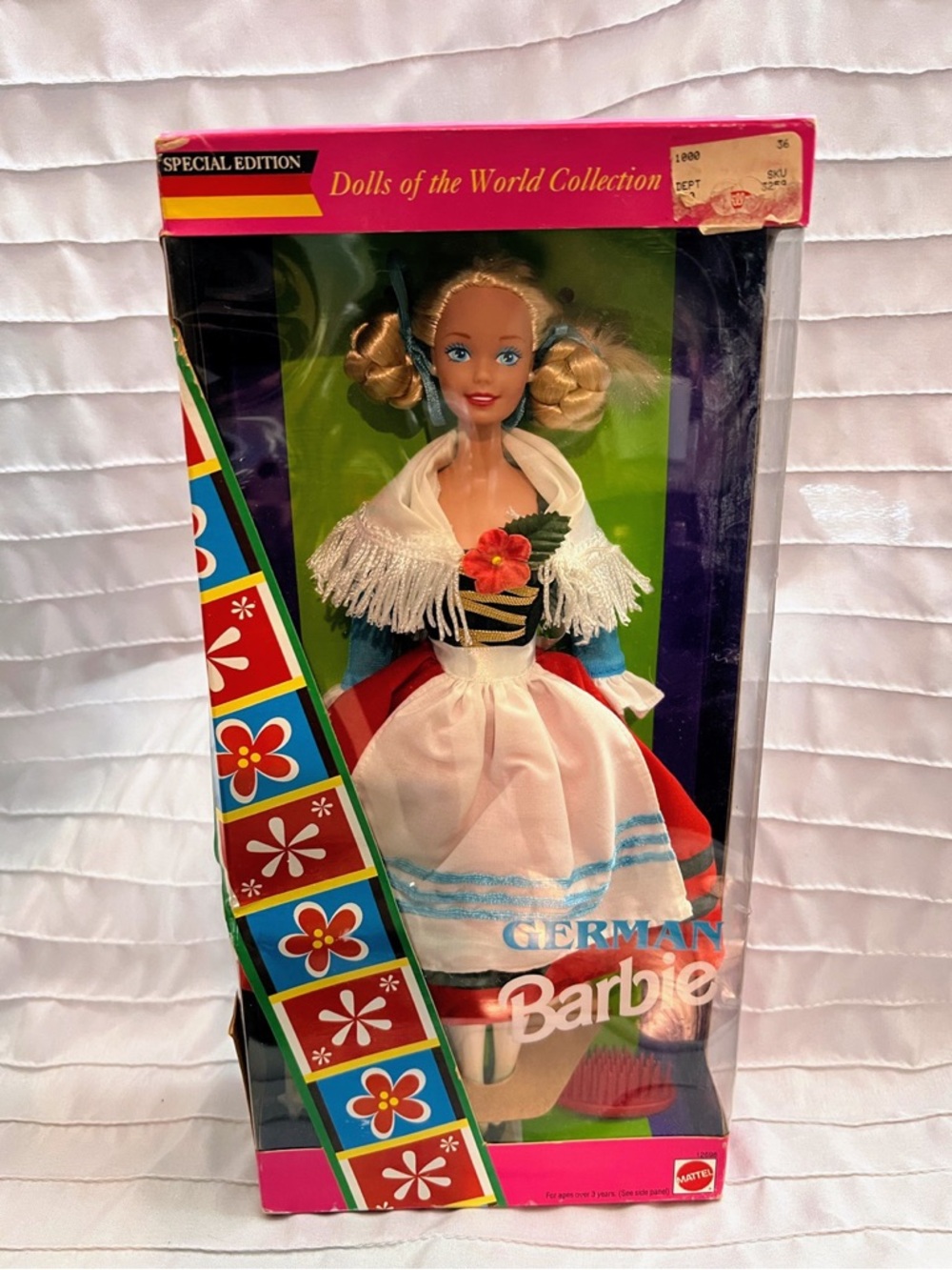 Barbie German Doll in White, Blue, Red, Gold Special Edition